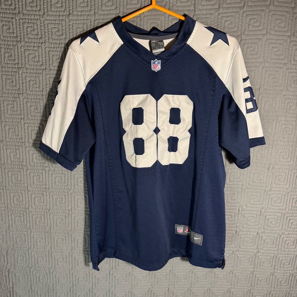 Nike Jersey NFL On Field Dallas Cowboys Dez Bryant Youth XL Blue White